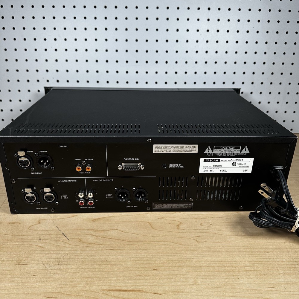 Tascam DA-30 MkII Professional DAT Deck Missing Data/Shuttle Knob ERROR 01 CODE