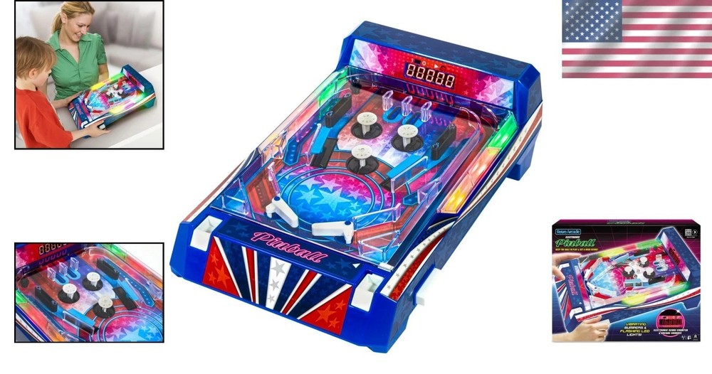 Retro Arcade Pinball with Electronic Score Counter