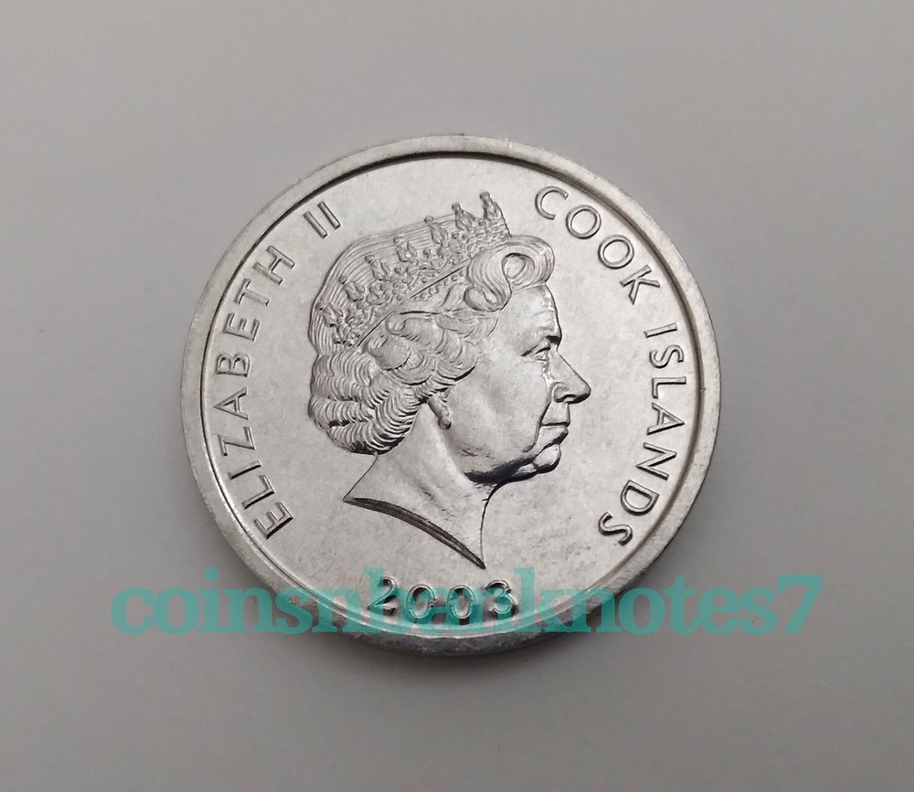 2003 Cook Islands 1 Cent Coin, KM423 Uncirculated / Monkey