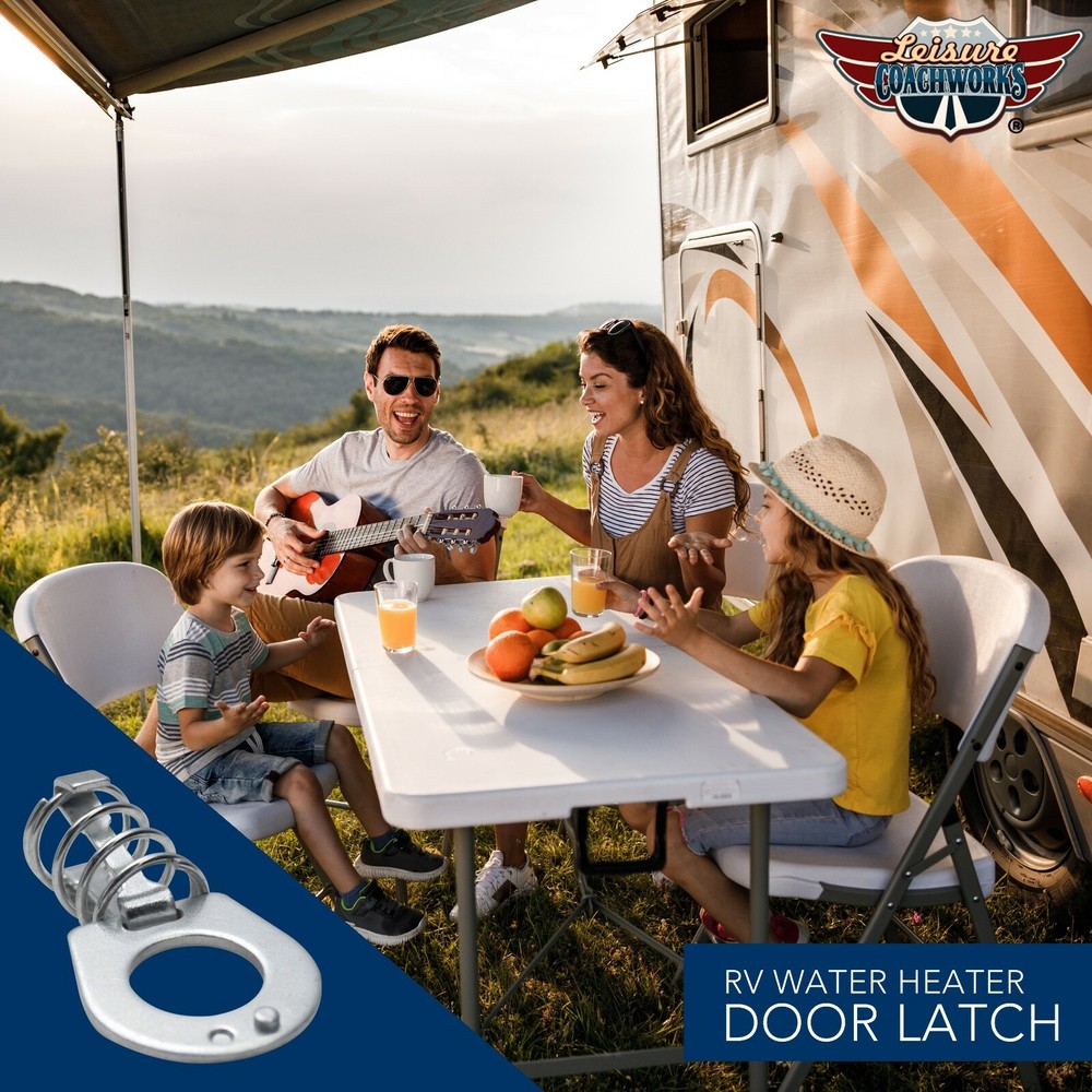 RV Water Heater Door Latch EASY Installation Trailer LCW Camper 2 PACK