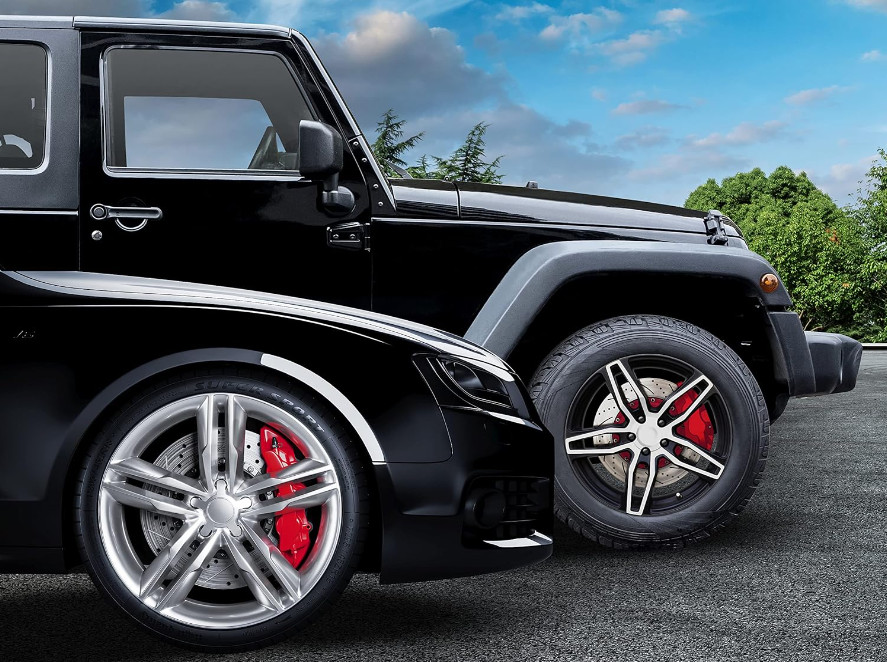 Red Caliper Paint 8 fl oz, Heat-Resistant Coating Smooth Coverage Durable Finish