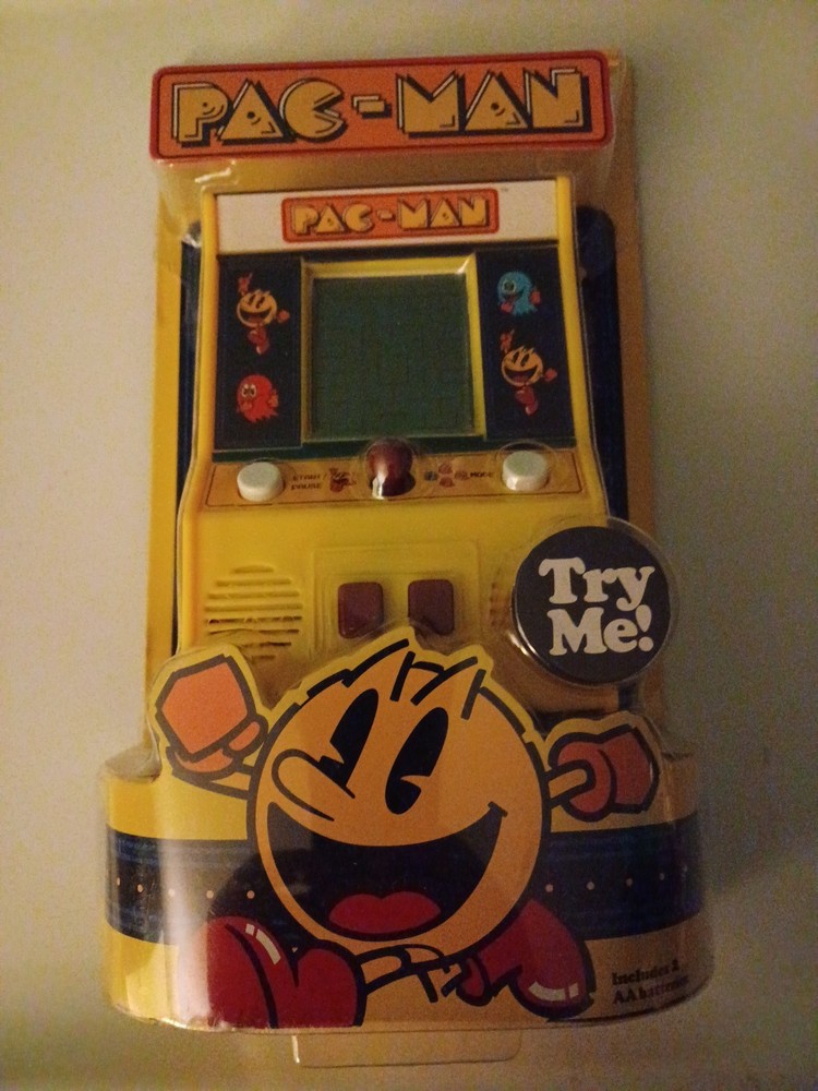 PAC-MAN Mini Arcade Game 6" Handheld Machine Basic Fun Portable Battery Op 09521