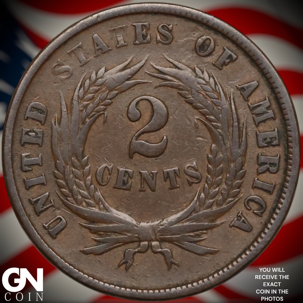 1864 2 Cent Piece B1162