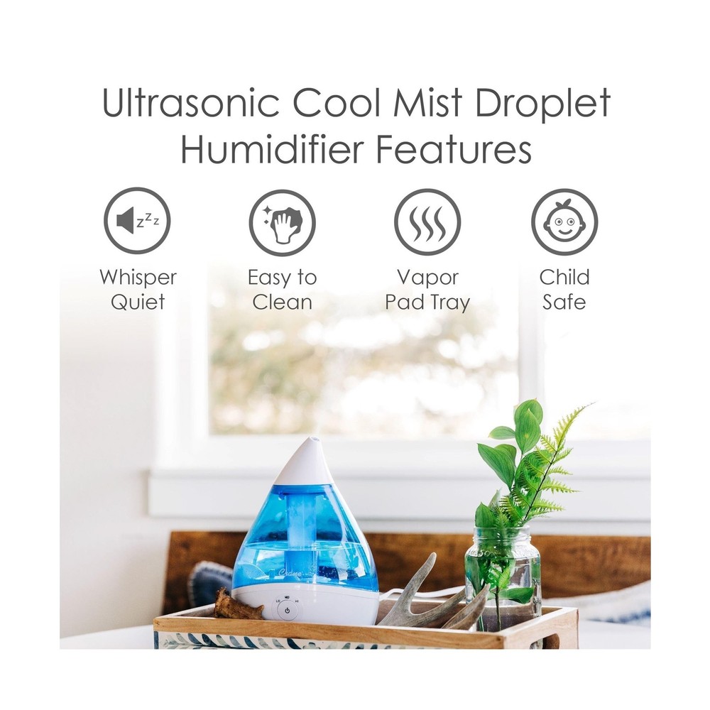 Cool Mist Air Humidifier with Adjustable Humidity Control and Aroma Diffuser