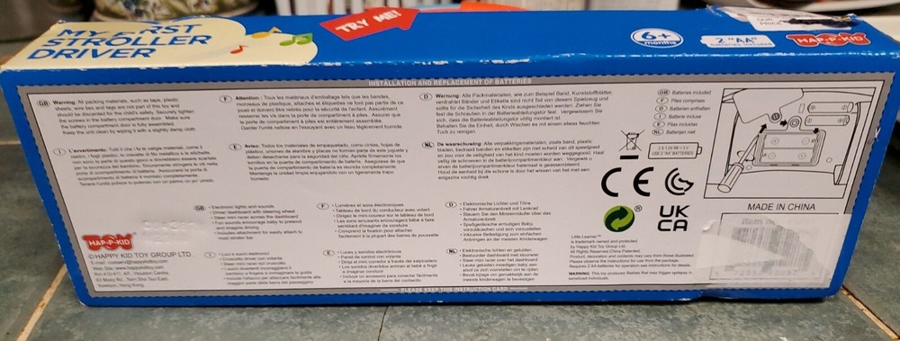 Little Learner My First Stroller Driver Stroller Attachment NIB Unopened