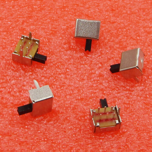 10pcs SK22D07 6Pin Toggle Vertical Slide Switch 2P2T 4mm Handle for PCB Mount