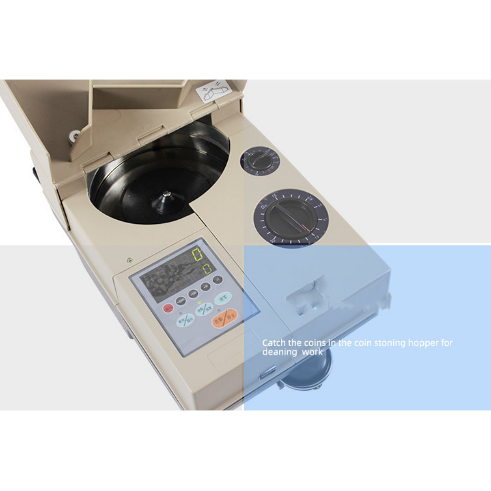 Coin Sort Machine Electronic Coin Counter with Smart Control Panel 1200Coins/Min