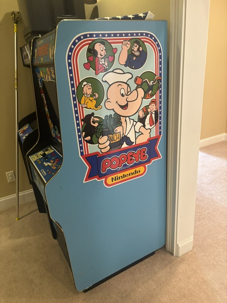 POPEYE ARCADE MACHINE by NINTENDO 1982 - original cabinet.