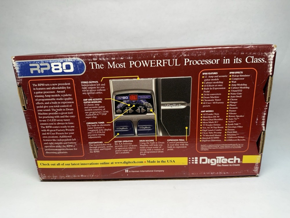 DigiTech RP80 Digital Modeling Guitar Processor