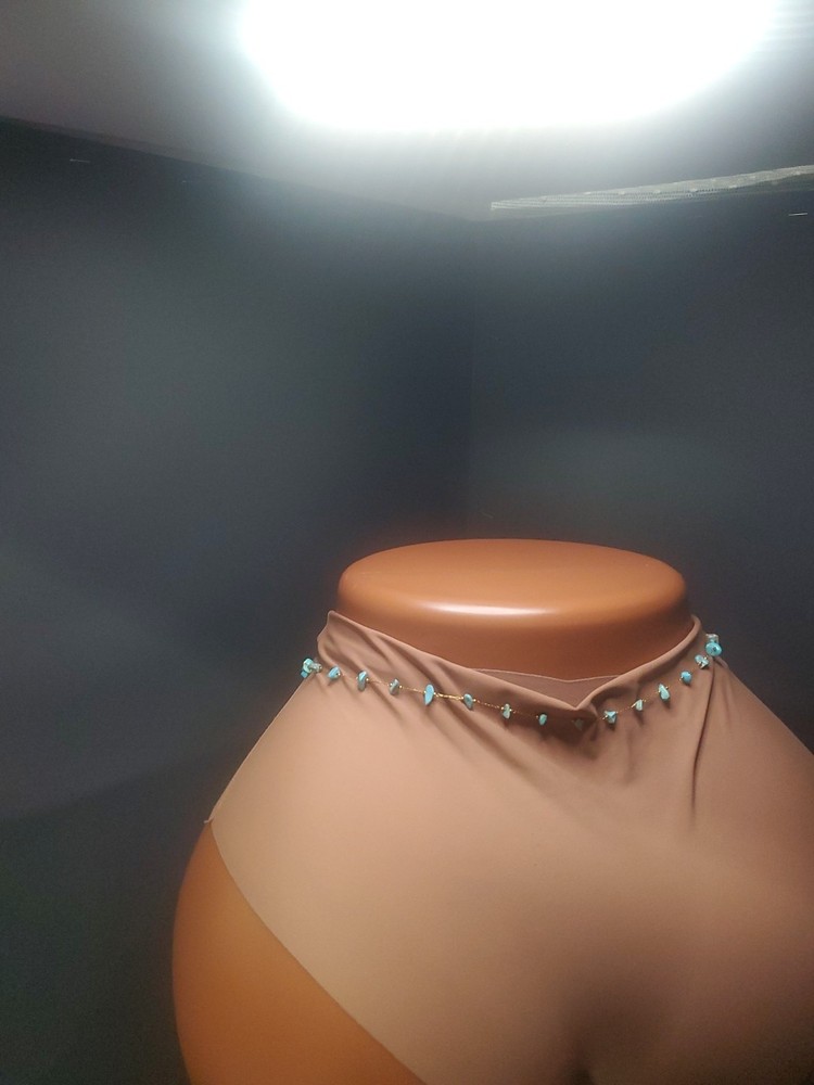Sky Blue Crystal Waistbeads