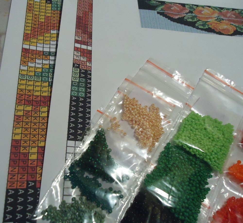 Kit for making a necklace gerdan. Beading Loom Pattern. #2