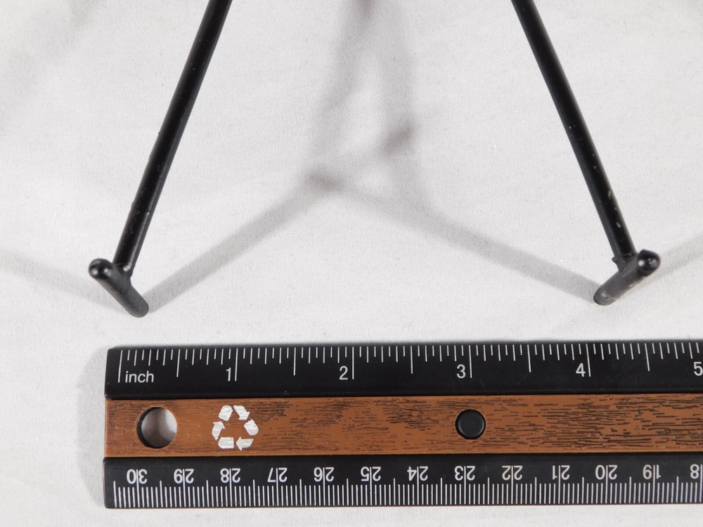 Easel Display Stand Scroll Design Black Metal Large Size