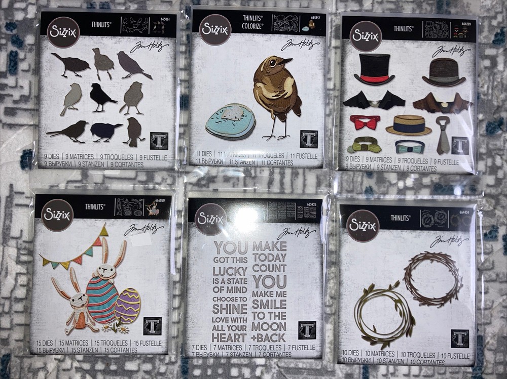 Sizzix Thinlits Metal Die Pack designed by TIM HOLTZ 35+ TO CHOOSE FROM