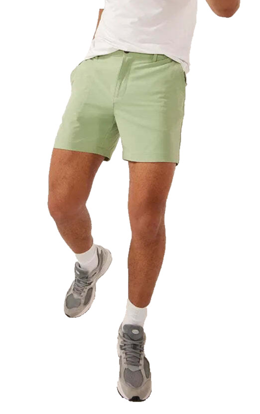 Chubbies Shorts The Basils Everywear 6" Performance Solid Green M Hidden Pocket