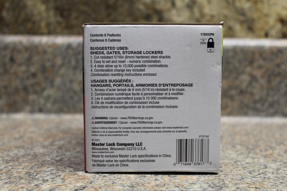 Masterlock Contractor 6-pack Padlock
