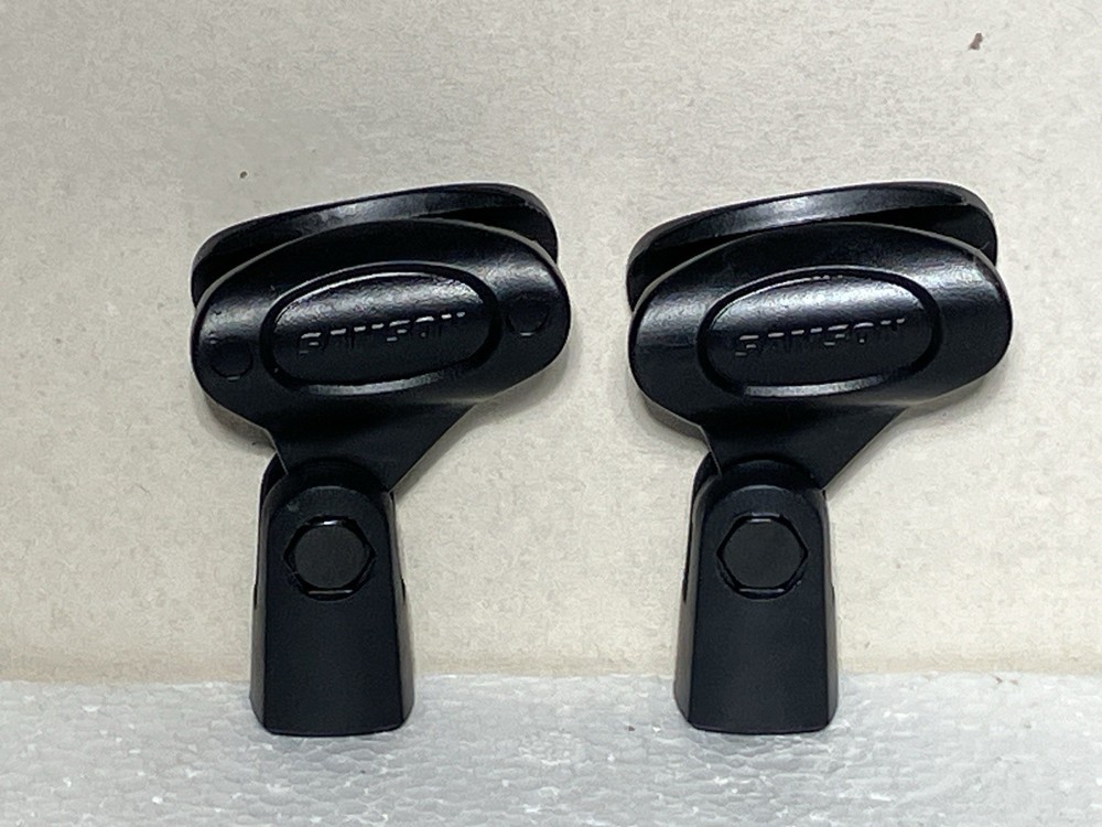 Samson Microphone Clips (2 Pack) Model MC1  Heavy Duty - Black Screw Base