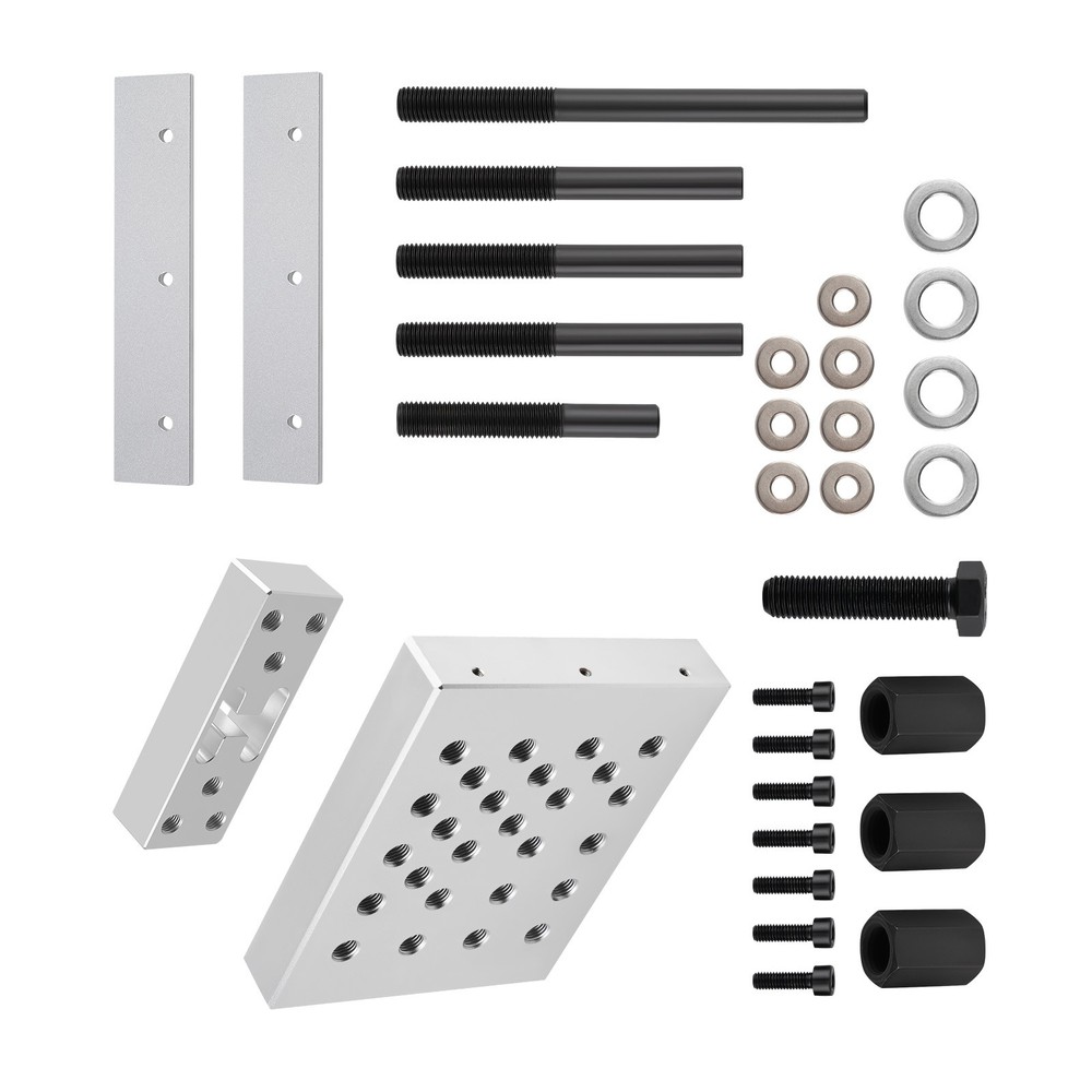 Universal Drill Press Support Block Plate Tool Set Kit, 30 Ton â€“ Bearing and
