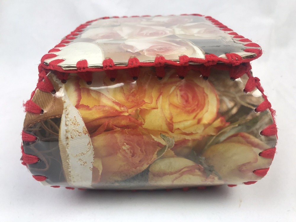 Vintage Floral Sewing Basket 20cm