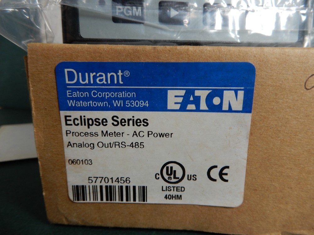 Eaton Durant 5771-456 Eclipse Series Process Panel Meter NOS