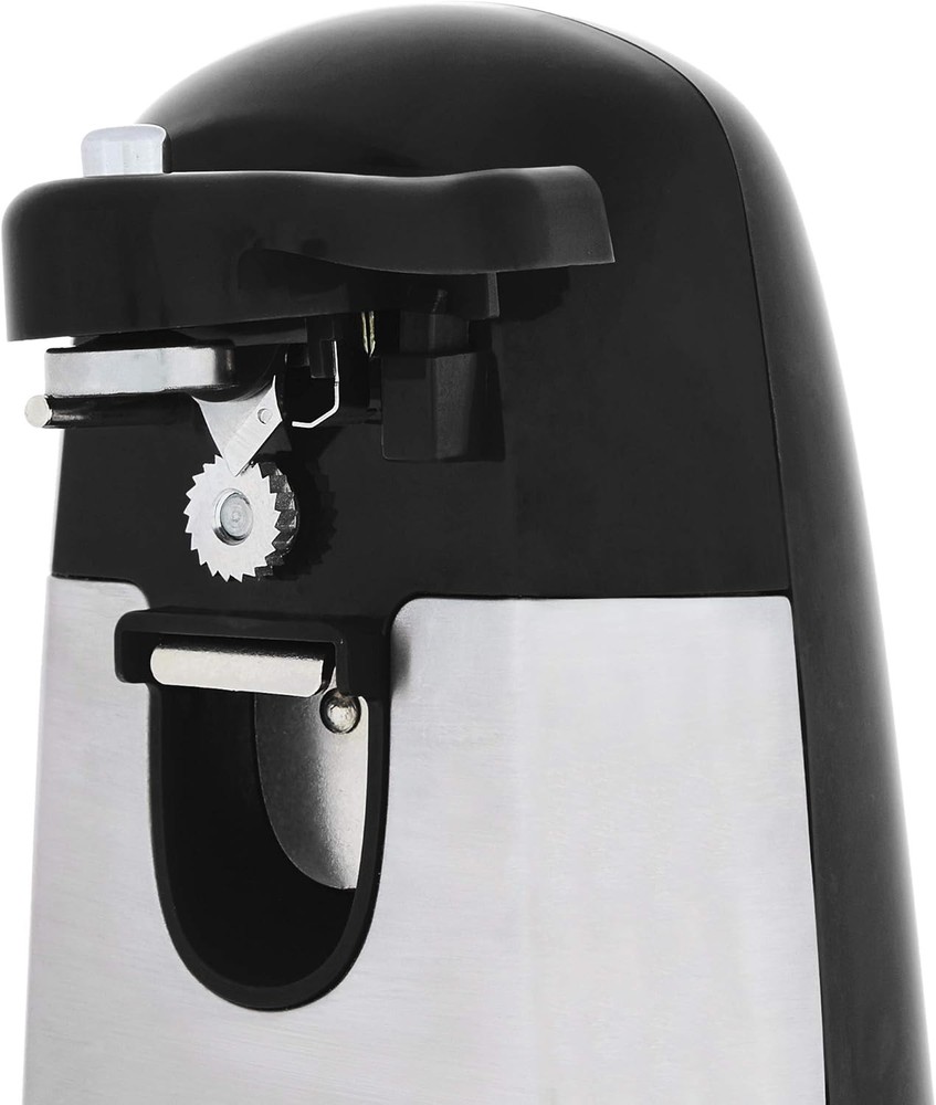 Amazon Basics Electric Can Openers for Kitchen, Powerful Groß, Black