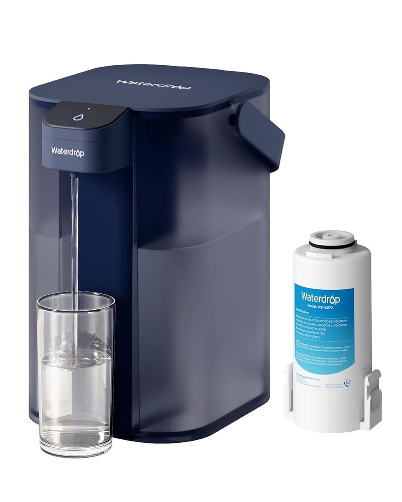 Waterdrop Rechargeable Water Filter Dispenser, 200-Gallon Water Pitcher (1+1pcs)
