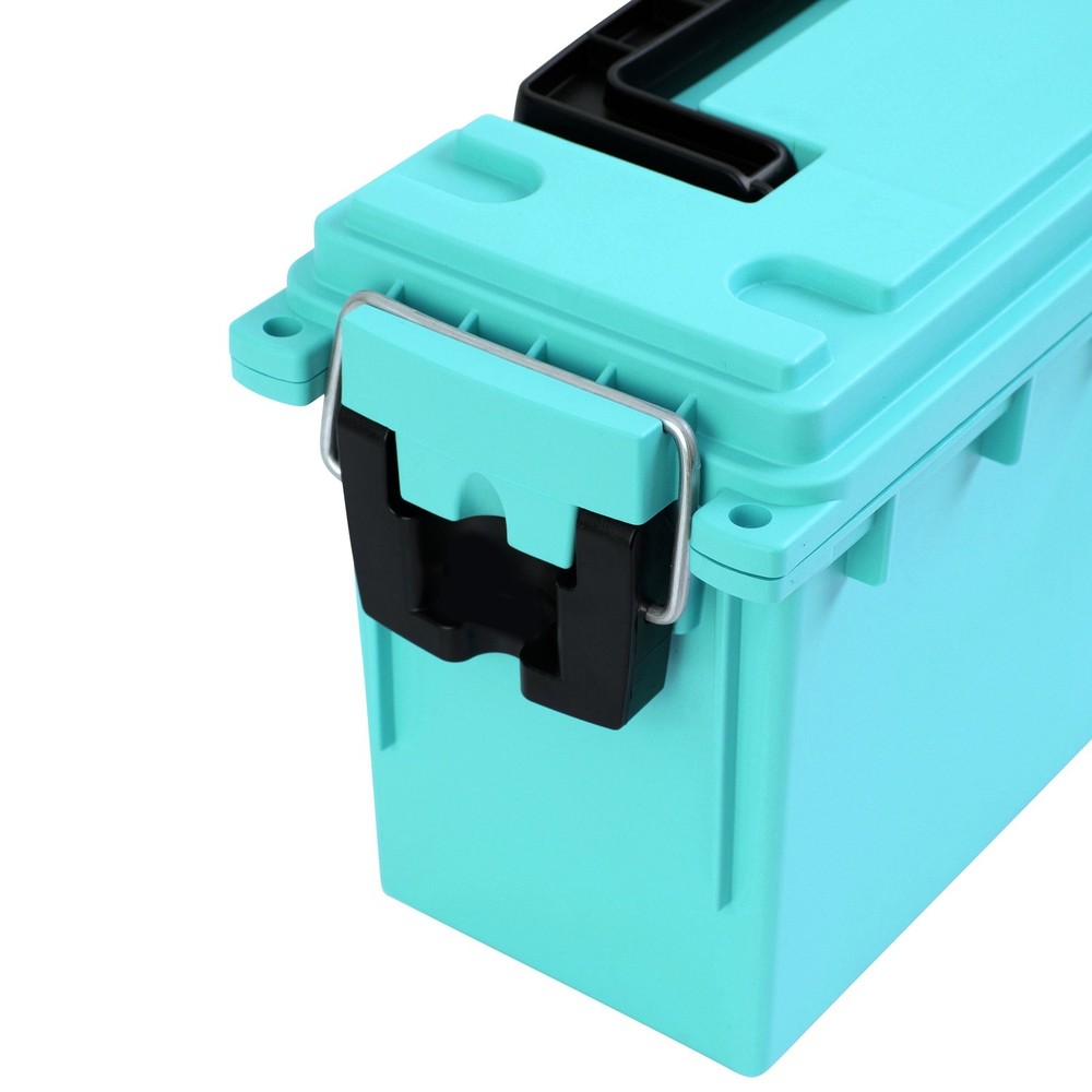 11.5 Inch Stackable Storage Container Teal Water Resistant for Crafts