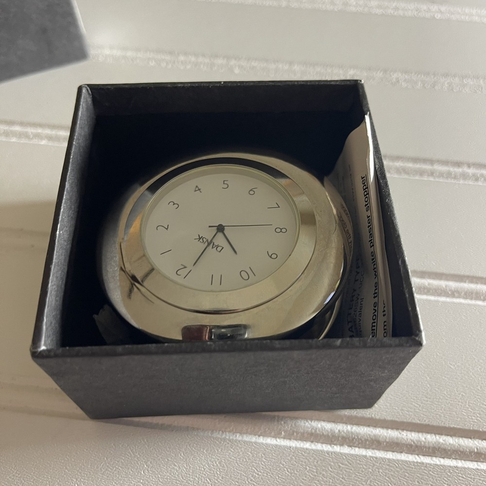 Dansk Nickle Plated Clock 723010