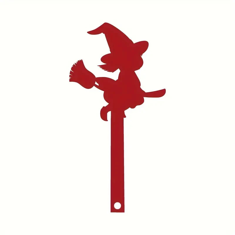 Mailbox Flag Replacement Metal Witch Silhouette Decorative Christmas Gift