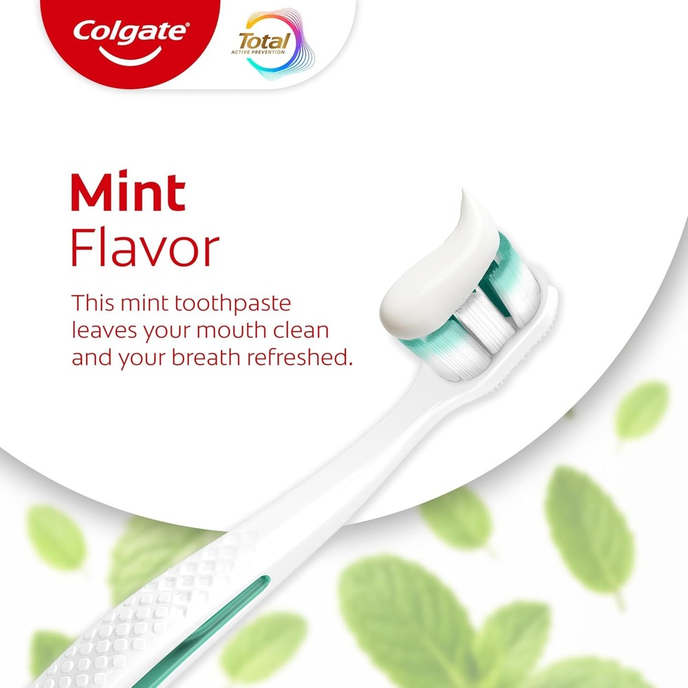 Colgate Total Active Prevention Whitening Gel Toothpaste with Fluoride, Bulk wit