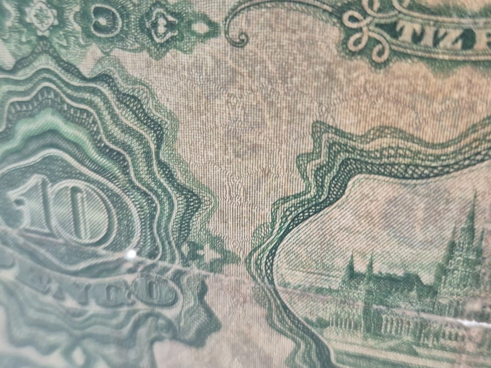 HUNGARY 10 PENGO 1929 BANKNOTE