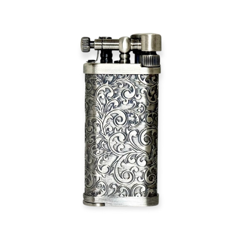 IM Corona Old Boy Silver Arabesque Pipe Lighter