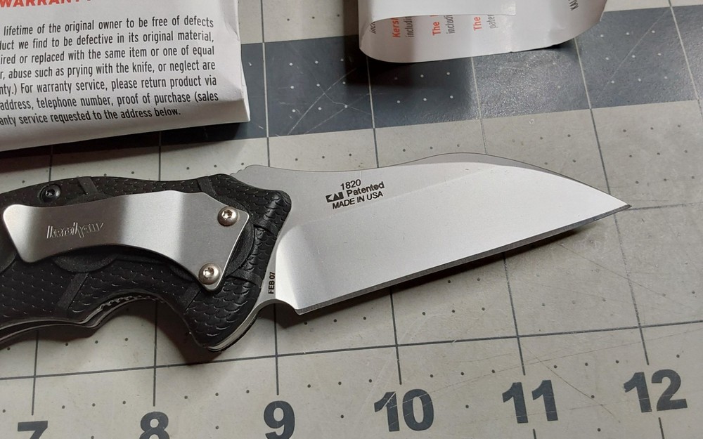 g Kershaw Single Blade Folding Knife Model 1820 Needs Work