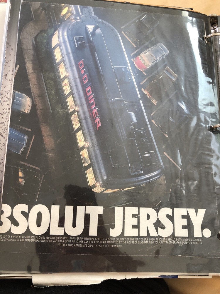 Print Ad Absolut Jersey Vodka Vintage Advertisement