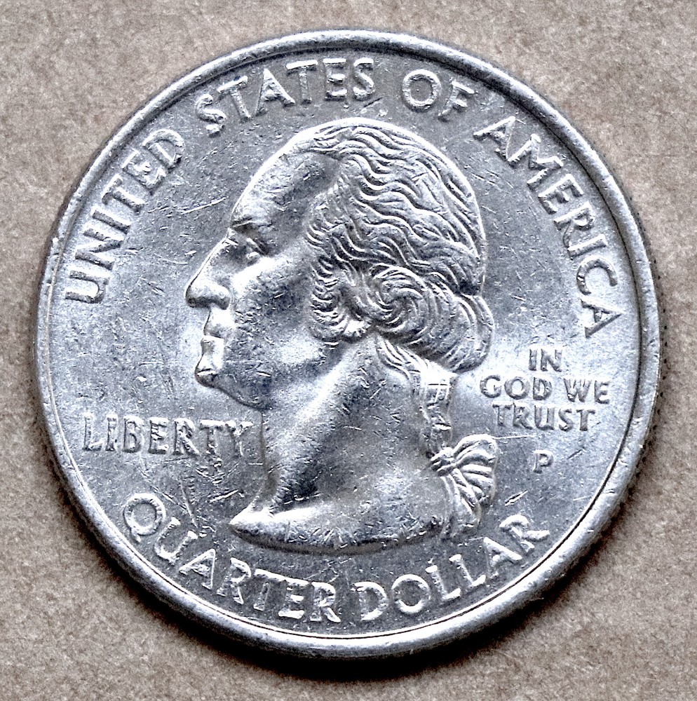 2001 P Vermont State Quarter, ciculated