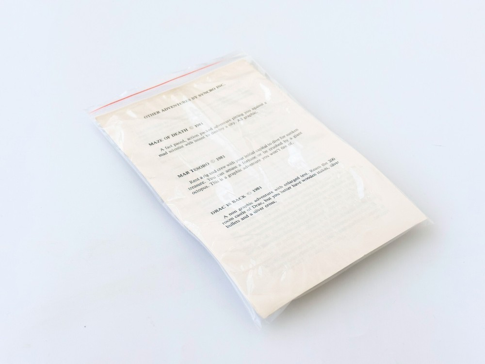 Alien Hell - Syncro, Inc - 1981 / Atari 400/800