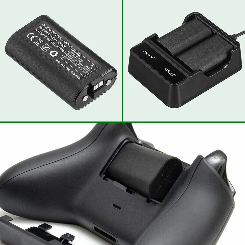 2Pcs Xbox Series X/S Xbox One Rechargeable Controller Battery Pack For Microsoft