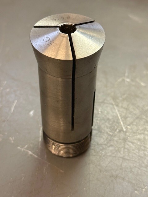5/16" Round 5C Collet w/Internal Threads