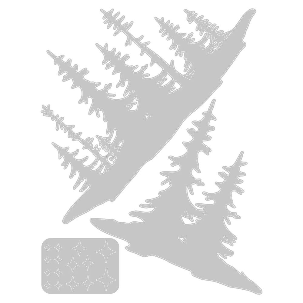 Tim Holtz "FOREST SHADOWS" Trees Sizzix Thinlits Cutting Dies Holiday 2023