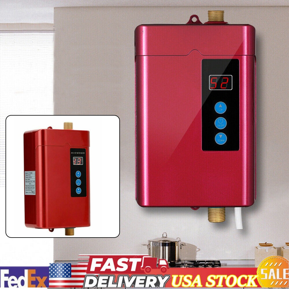 3000W Electric Under Counter Instant Hot Water Heater Mini Tankless Water Heater