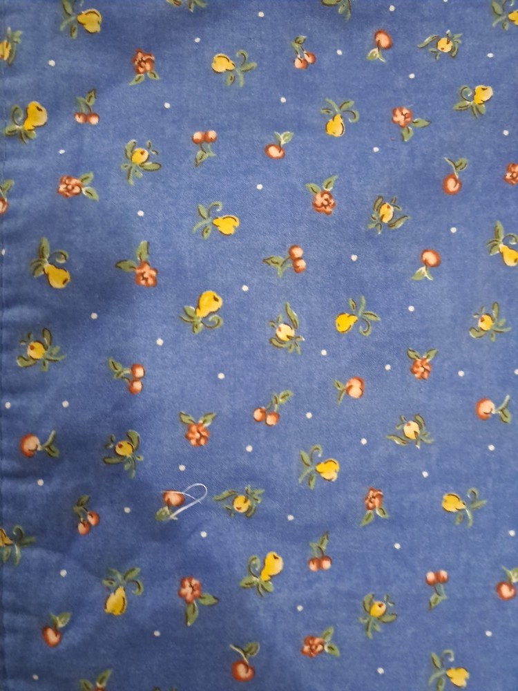 Fruit Pattern Reversible Table Runner With Tassels