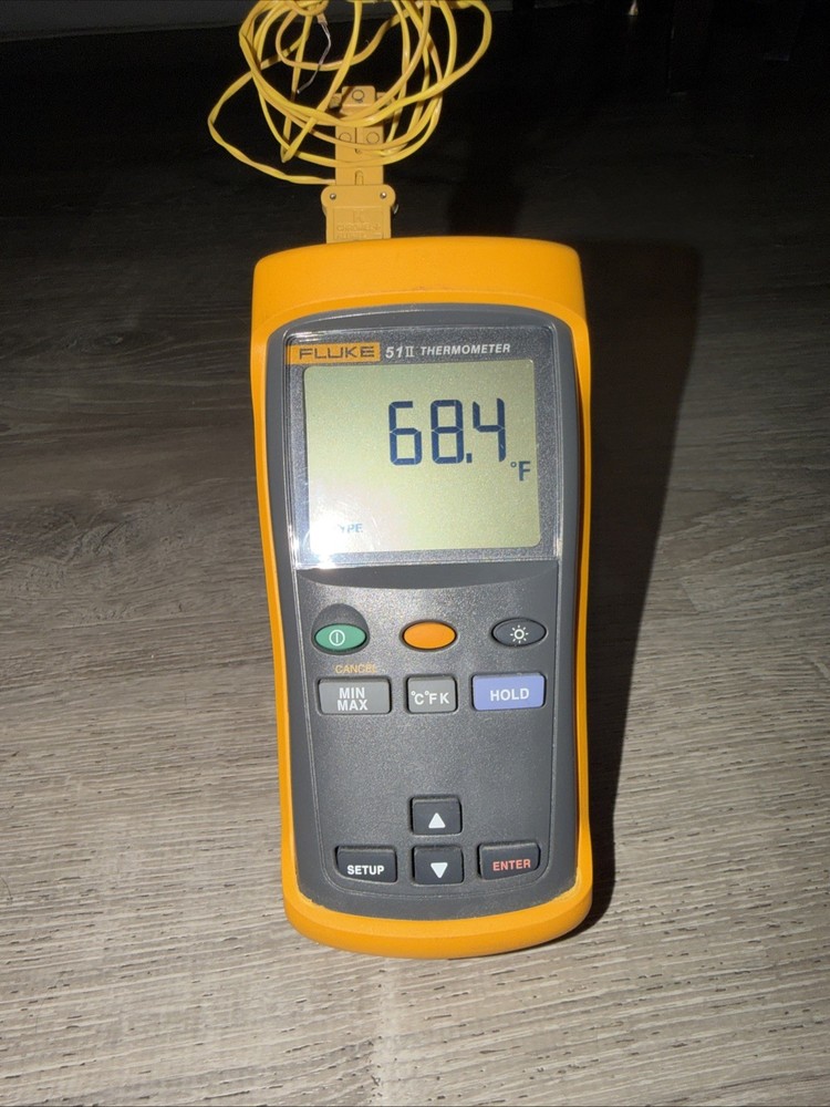 Fluke 51 II Digital Thermometer Single Input Power Tested