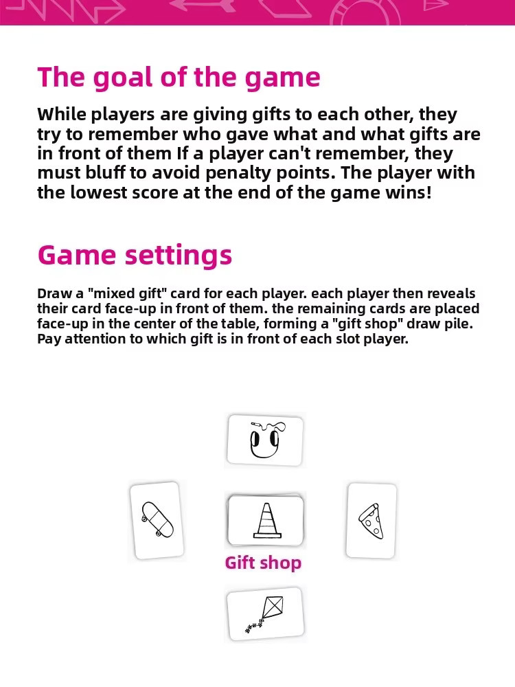 3x That's Not a Hat - Fun Bluffing & Memory Party Game for All Ages Components