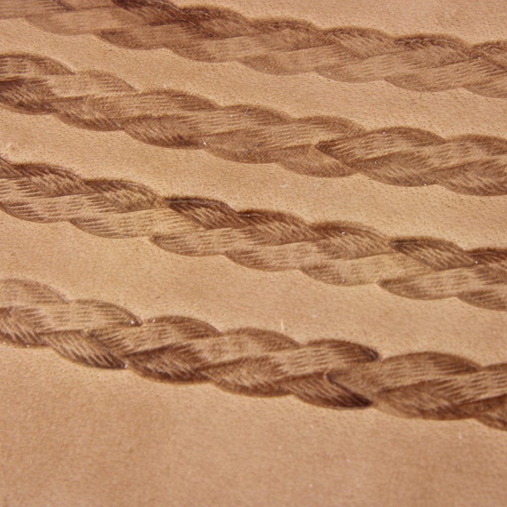 Stainless Steel Craftplus - Small Triple Textured Braid Stamp (Leather Tool)