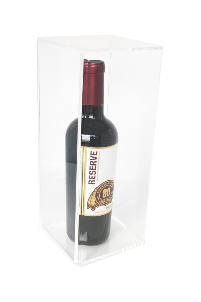 Deluxe Clear Back Acrylic Wine Bottle Display Case (A017-CB)
