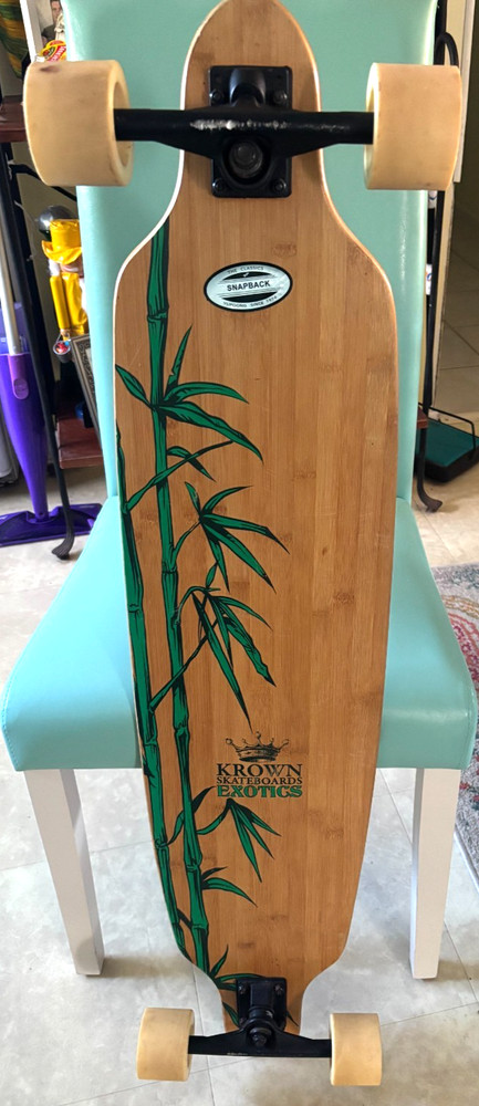 Krown Skateboards Exotics Bamboo Drop-Through Snapback 42” Longboard