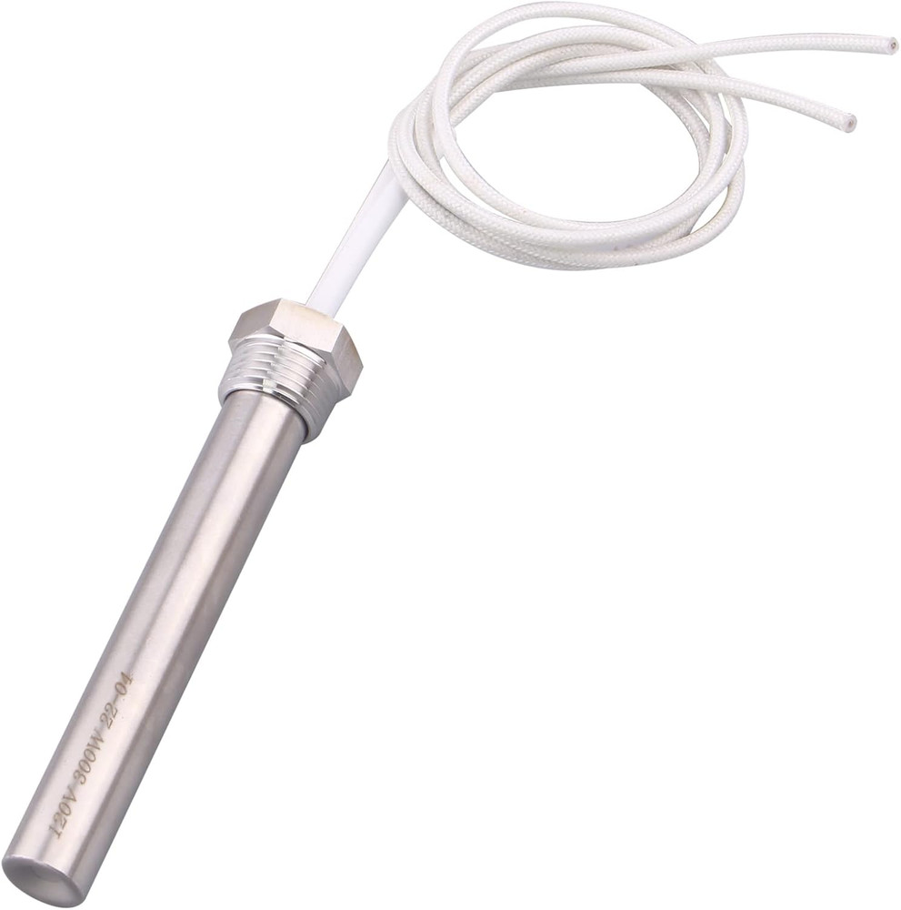 Immersion Cartridge Heater 120V 300W Hot Rod Heating Element Replacement 1/2 Inc