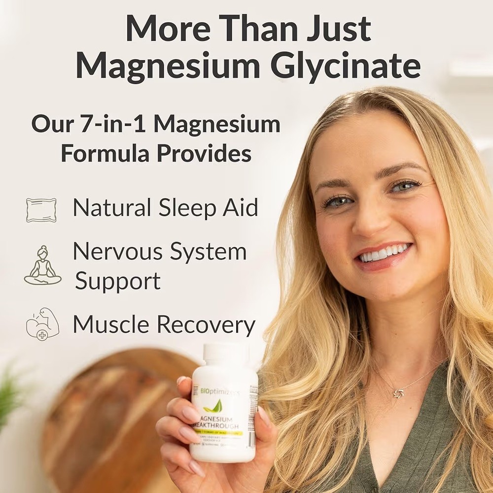 Bioptimizers Magnesium Breakthrough all 7 essential forms, 60 capsules