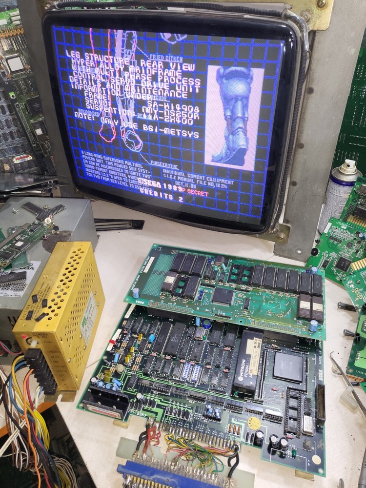 Original Sega E-Swat Arcade PCB Board Tested Working 100%