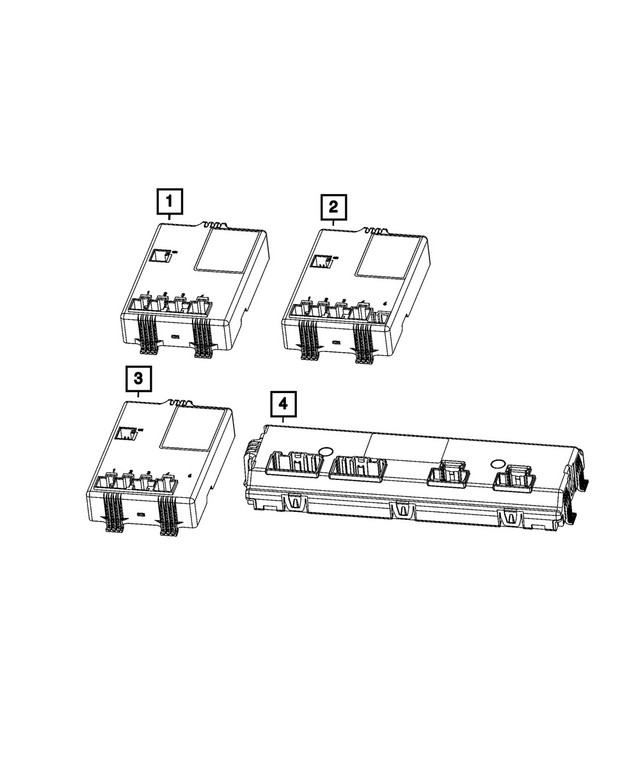 Genuine Mopar Memory Seat And Pedal Control Module 68592282AA