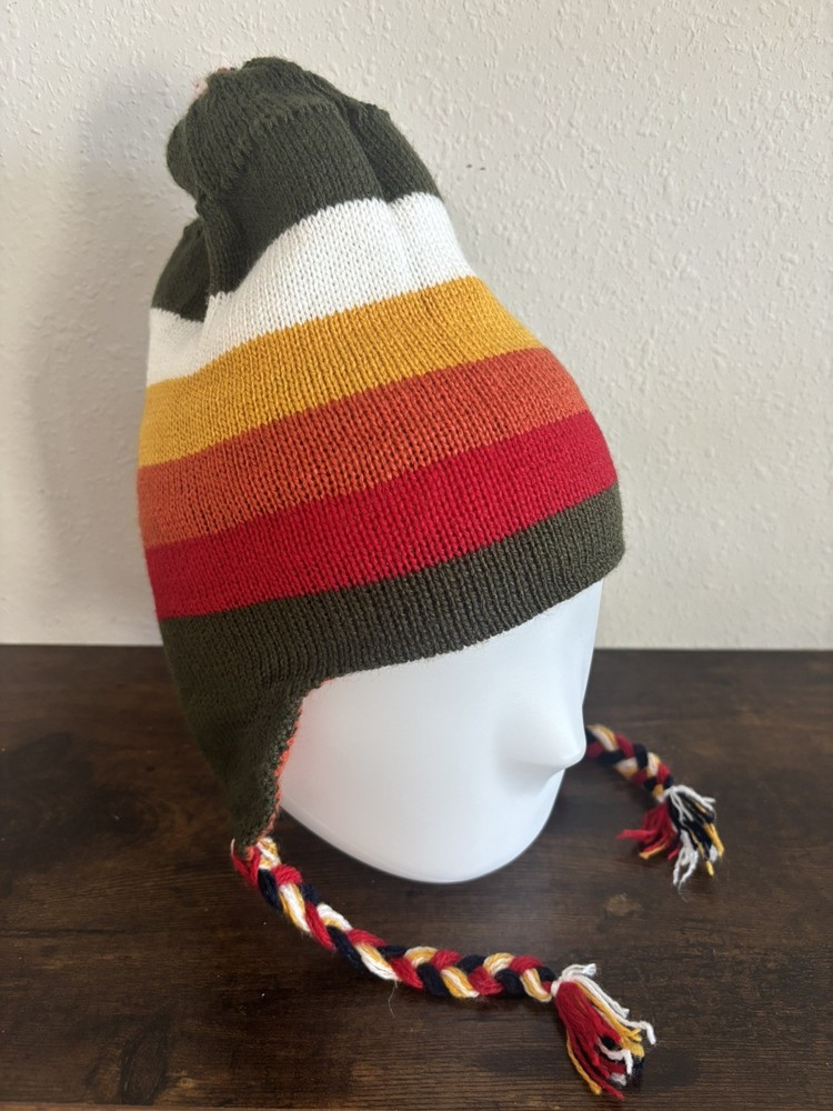 Peruvian Chullo Handmade Wool Beanie Cap Reversible
